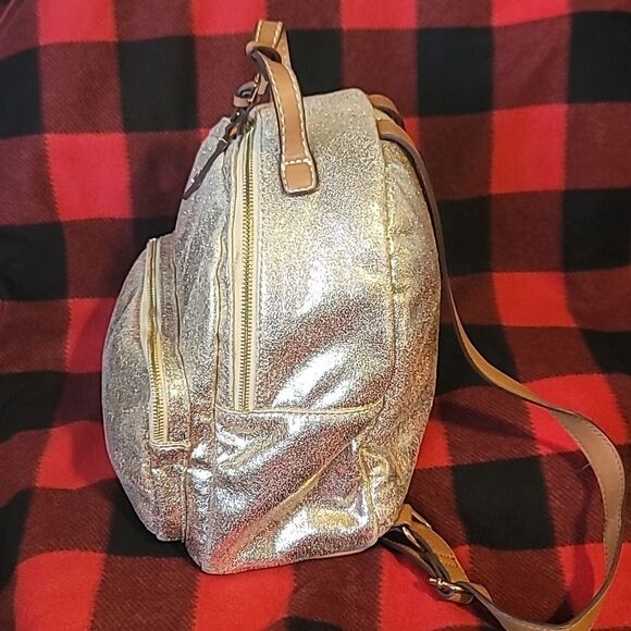 2/$20 Tommy Hilfiger Metallic Gold Backpack - Picture 4 of 7